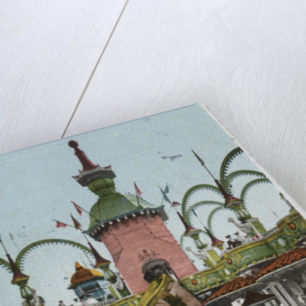 Helter Skelter Ride in Coney Island's Luna Park by Anonymous