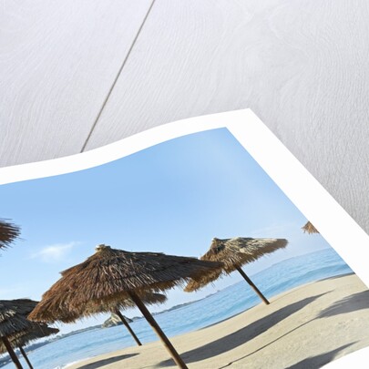 Sunny Beach and Palapas by Anonymous