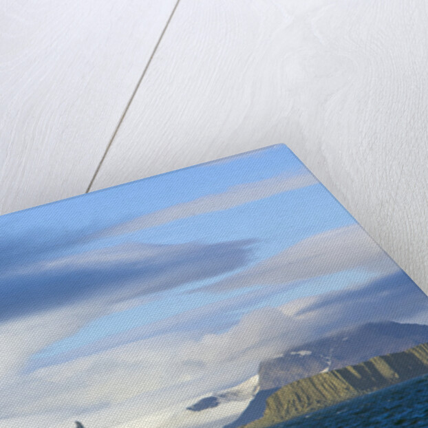 Dramatic Mountain Range Rising from Coast by Anonymous