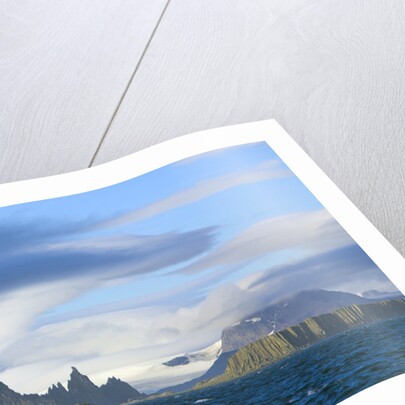 Dramatic Mountain Range Rising from Coast by Anonymous