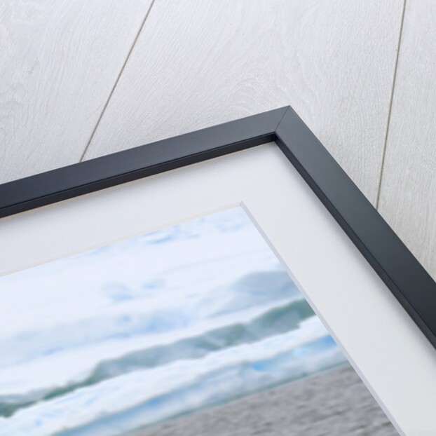 Killer Whale Diving near Penguin on Iceberg by Anonymous