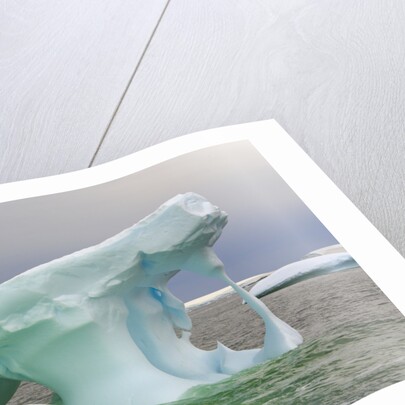 Sculpted Icebergs Floating in Ocean by Anonymous
