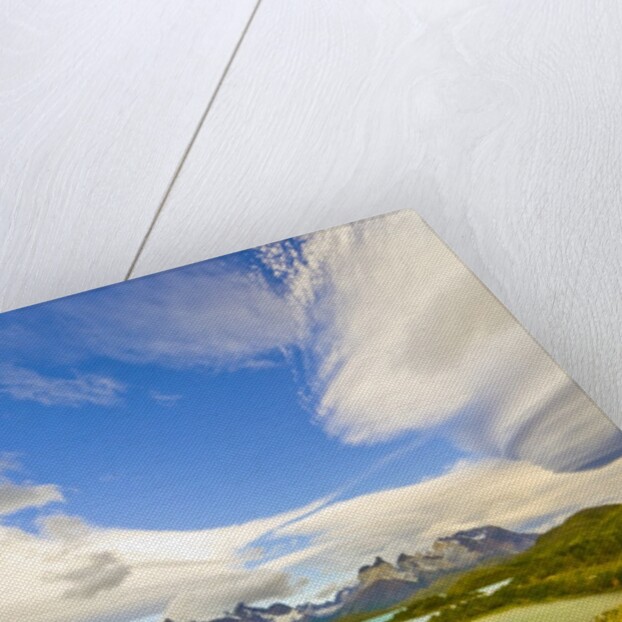 Bright Lenticular Clouds, Mountains and Lake, Torres del Paine National Park by Anonymous