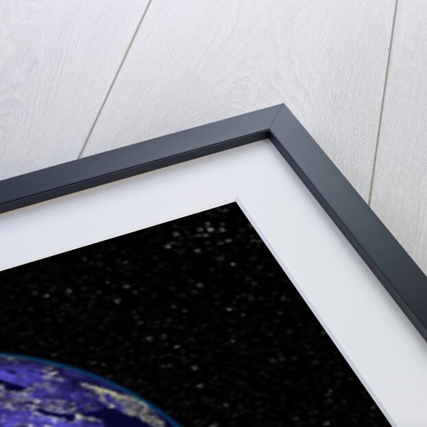 City Lights in Dark View of African Continent by Anonymous