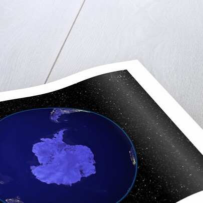 Dark View of Earth Centered on Antarctica by Anonymous