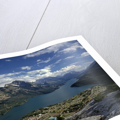 Waterton Park Village on Shore of Waterton Lakes by Anonymous