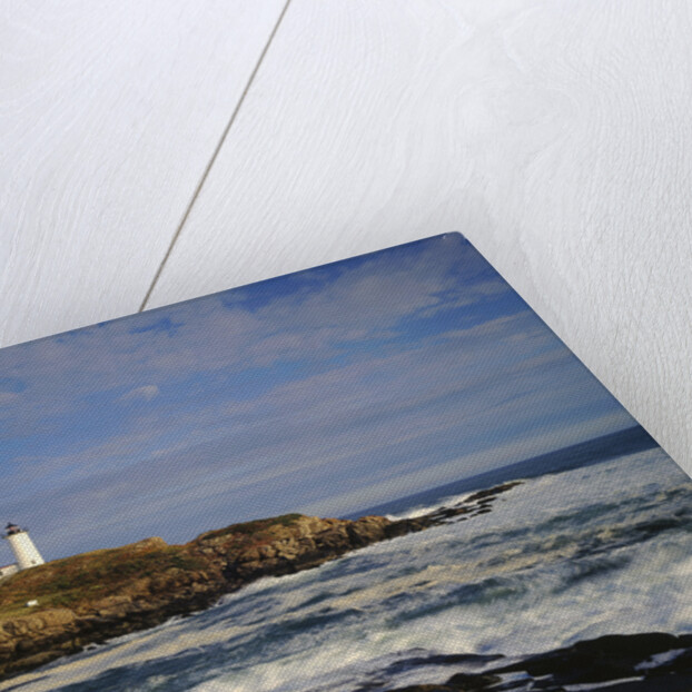 Heavy Surf near Cape Neddick Lighthouse by Anonymous