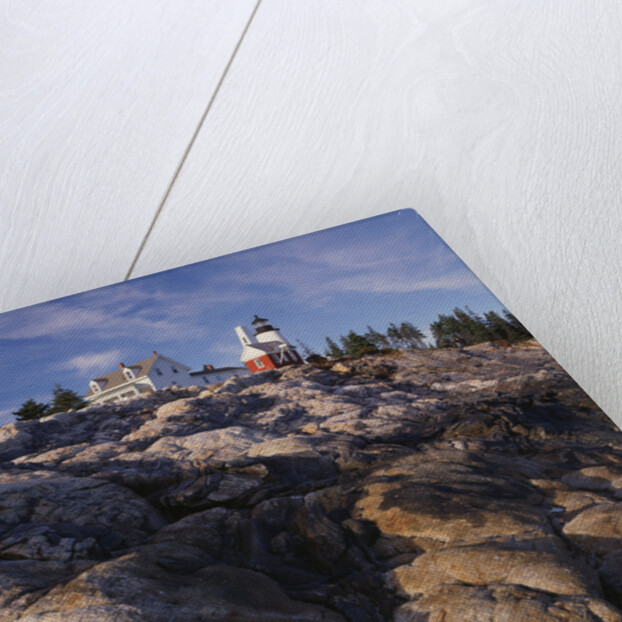 Pemaquid Lighthouse above Rocky Coastline by Anonymous