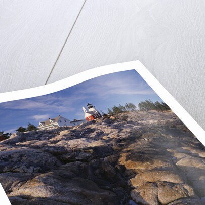 Pemaquid Lighthouse above Rocky Coastline by Anonymous