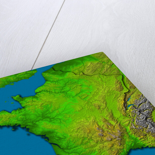 Topographic Image of France by Anonymous