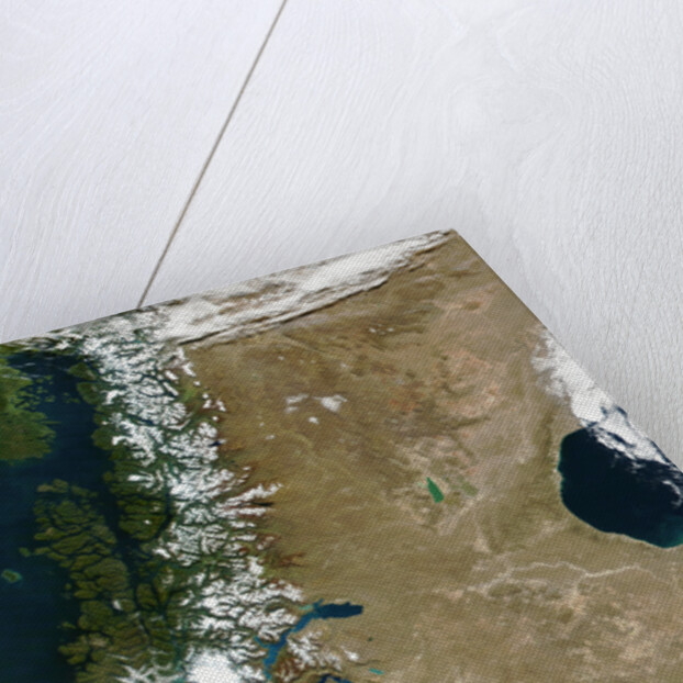 Patagonian Andes Mountains Separating Chile and Argentina by Anonymous