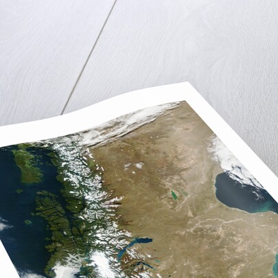 Patagonian Andes Mountains Separating Chile and Argentina by Anonymous