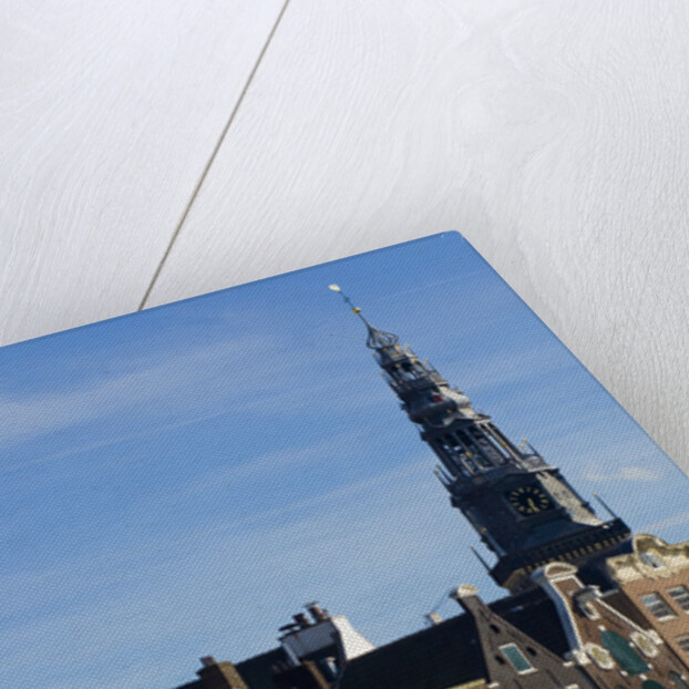 Row Houses and Oude Kerk Tower by Anonymous
