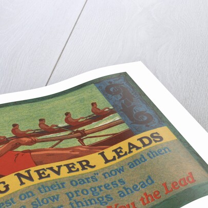 Lagging Never Leads Illustration by Anonymous