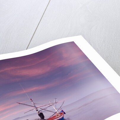 Fishing Boat at Sunset in Gulf of Thailand by Anonymous
