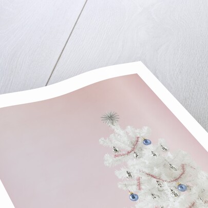 White Christmas tree by Anonymous