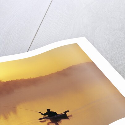 Fly-fishing in Lake Muskoka, Ontario by Anonymous