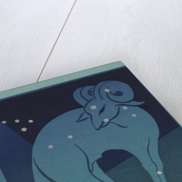 Aries Postcard by Paul Dubosclard