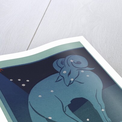 Aries Postcard by Paul Dubosclard