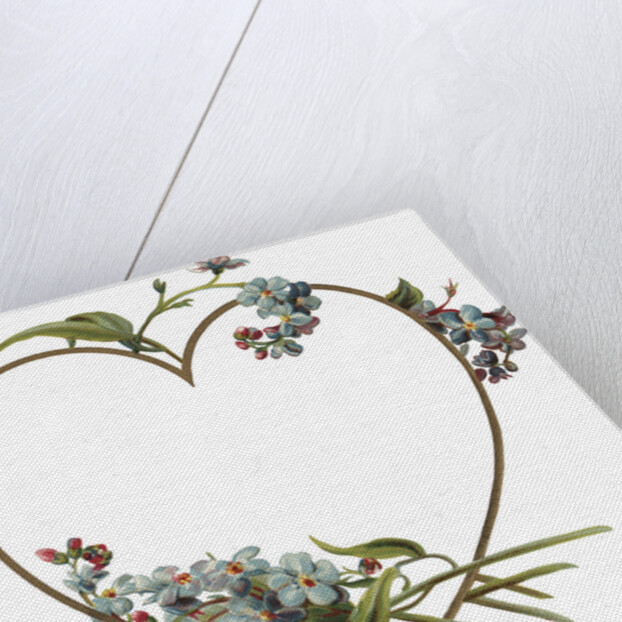 Illustration of Heart-Shaped Violet Border by Anonymous