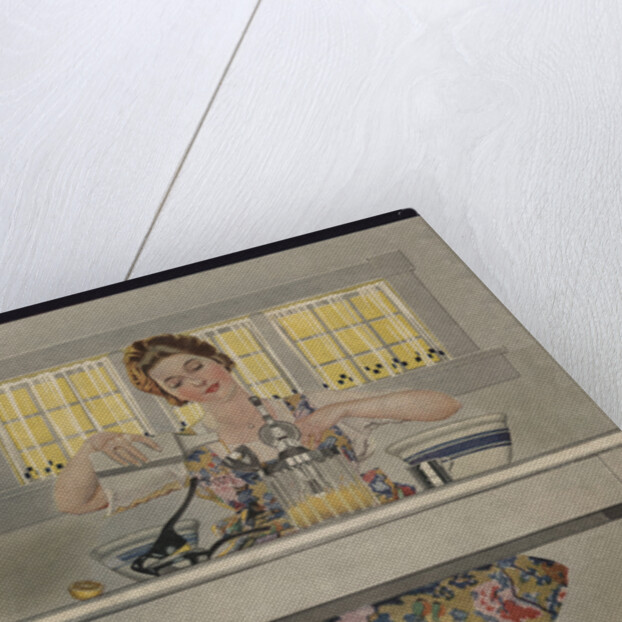 Illustration of Woman Cooking by Coles Phillips