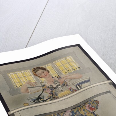 Illustration of Woman Cooking by Coles Phillips