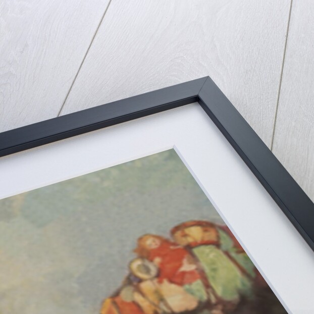 Illustration of Santa and His Sleigh by Frank E. Schoonover