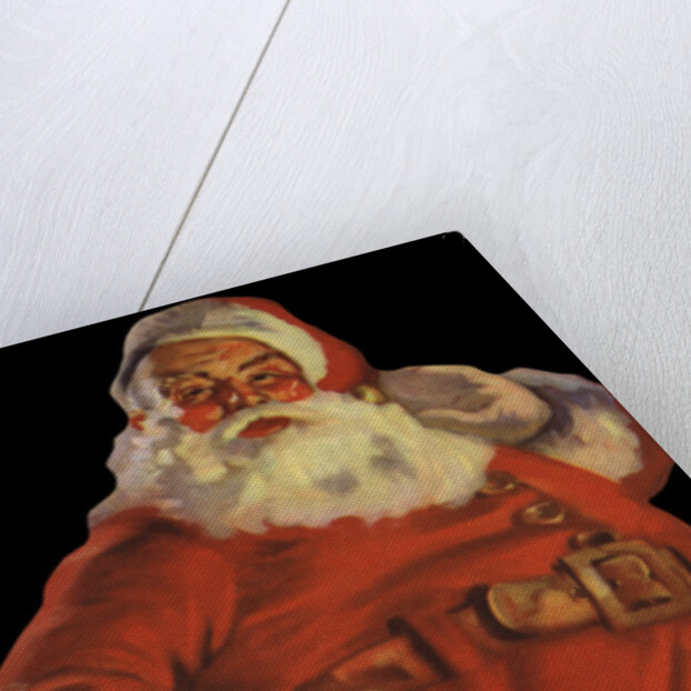 Illustration of Santa with Bag of Toys by Anonymous