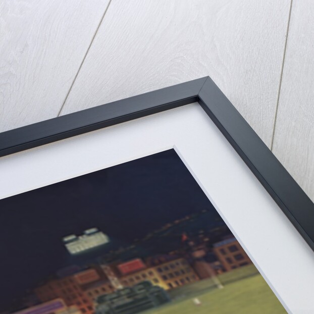 Illustration of First Major League Game Played Under Floodlights by H.M. Molt-Smith