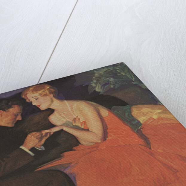 Illustration of a Couple Getting Engaged by McClelland Barclay