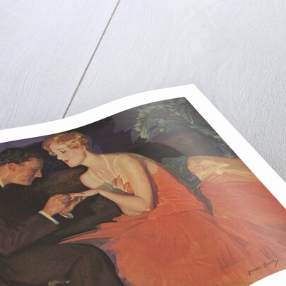 Illustration of a Couple Getting Engaged by McClelland Barclay