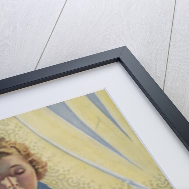 Illustration of Woman Reading Book by Coles Phillips