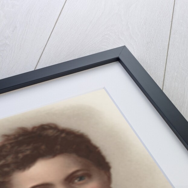 Illustration of Boy Holding Blank Writing Slate by Anonymous