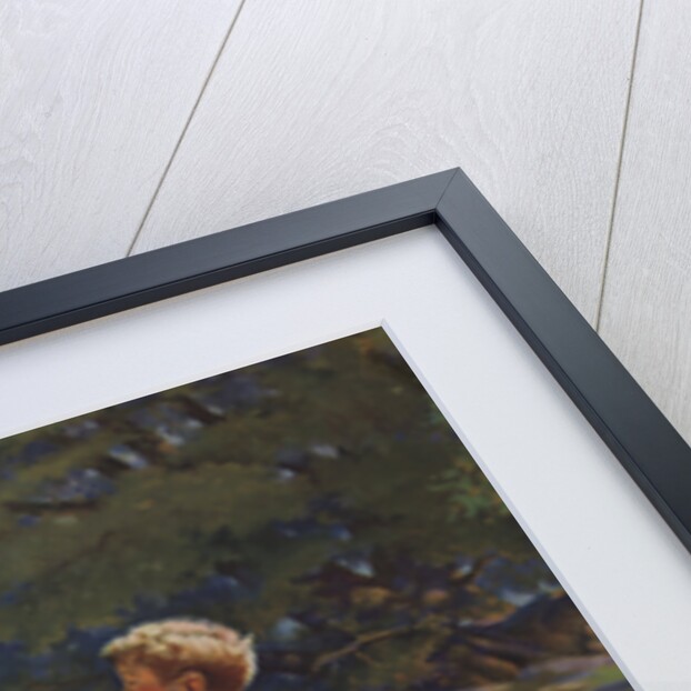 Illustration of Boy Watching Airplane by Anthony Cucchi