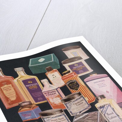 Illustration of Watkins Beauty Products by Anonymous