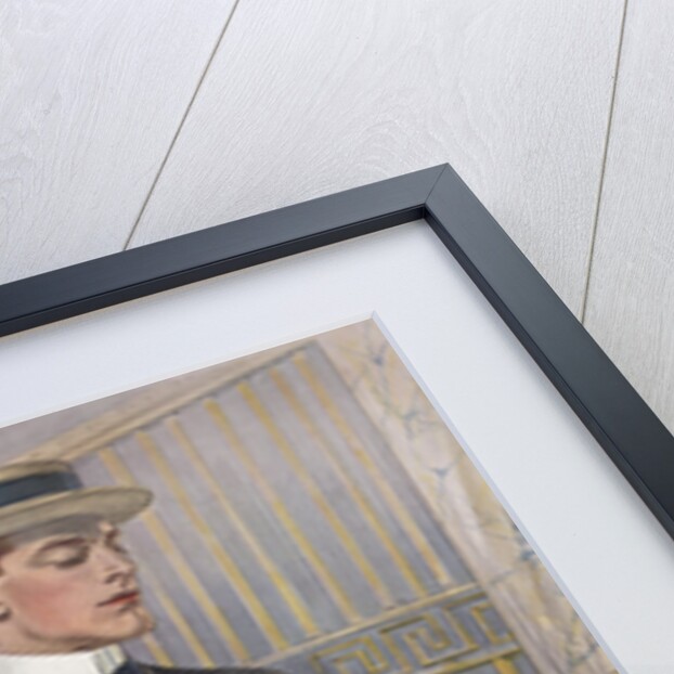 Royal Tailors Illustration of Man in Hotel Foyer by Anonymous