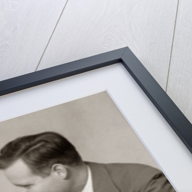 1930s Two Men Dining Eating Soup by Anonymous