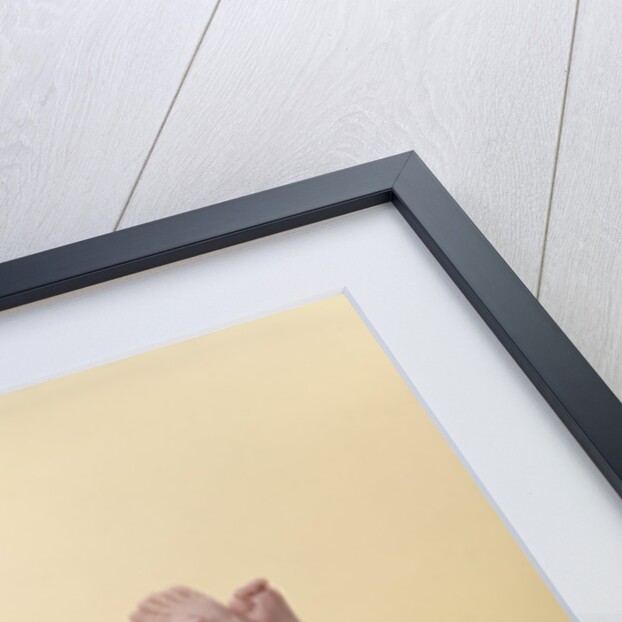 1950s 1960s Baby Lying On Weight Scale by Anonymous