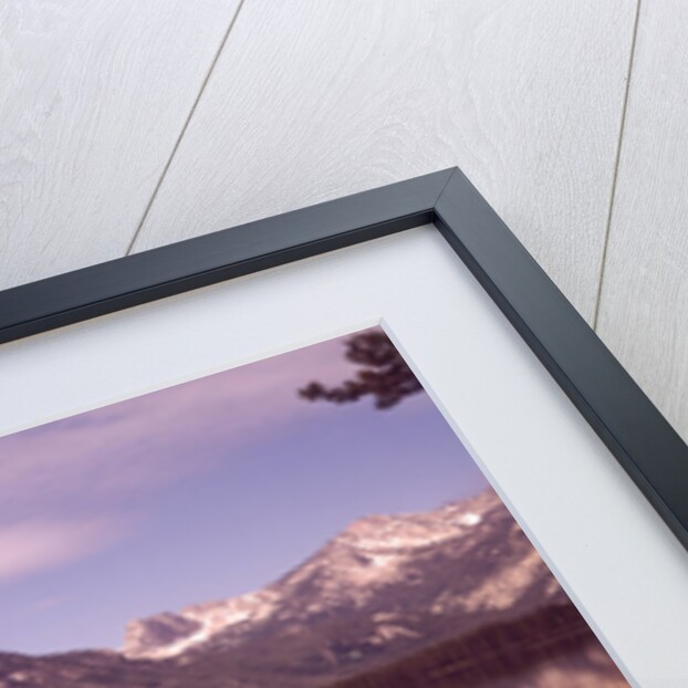 1970s Elderly Couple Camping Sitting By Red Tent Stanley Lake Idaho by Anonymous