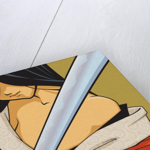 Anime Fighter with Sword by Anonymous