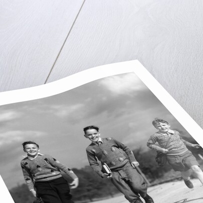 1930s Three Boys Running School Books by Anonymous