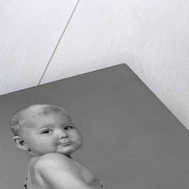 1960s Baby In Leopard-Spotted Tarzan Strongman Caveman Costume by Anonymous