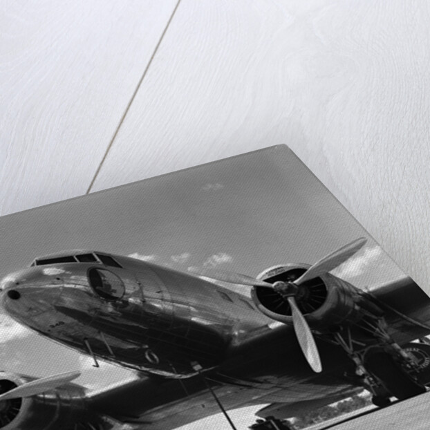 1940s Domestic Passenger Airplane Dual Propeller Landing Gear by Anonymous