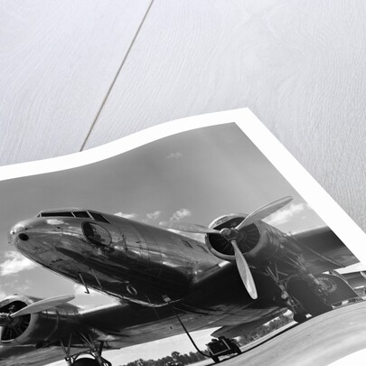 1940s Domestic Passenger Airplane Dual Propeller Landing Gear by Anonymous