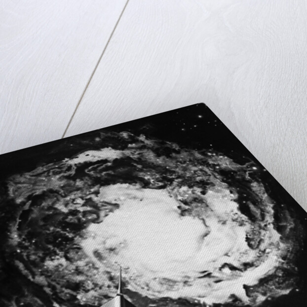 1950s 1960s Recreation Of Space Rocket Soaring Through Galaxy by Anonymous