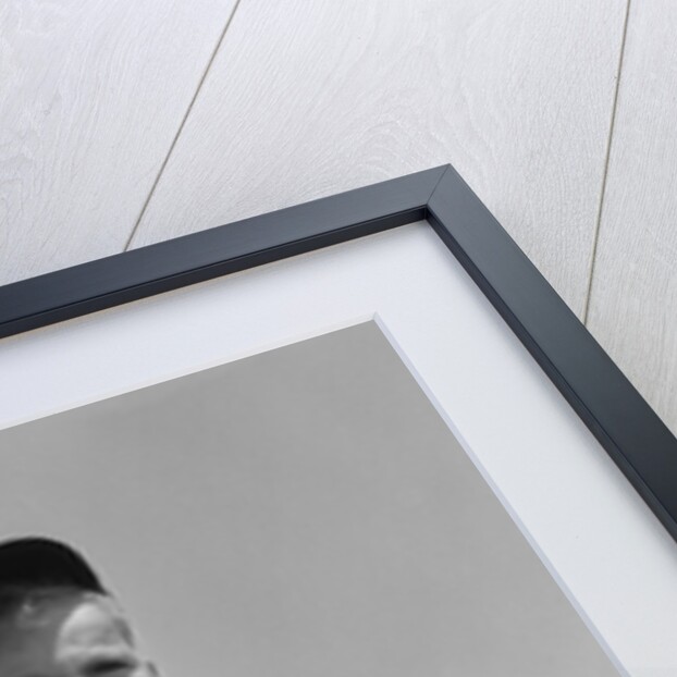 1930s Boy Wearing Baseball Hat and Glove Bent Over With Hands On Knees Yelling by Anonymous