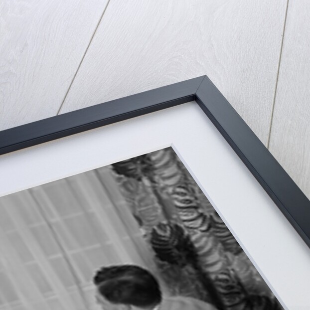 1940s 1950s 3 Generation Family Meal Dining Room Table Grandfather Carving Turkey by Anonymous