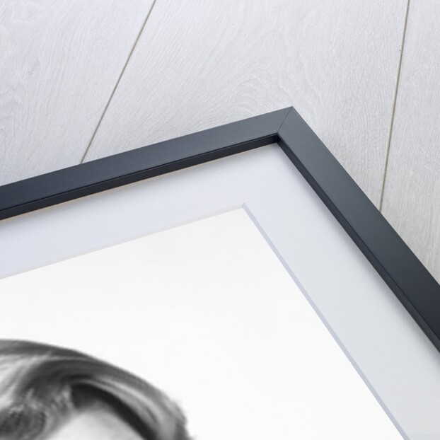 1960s Woman Drinking Coffee Holding Cup And Saucer by Anonymous
