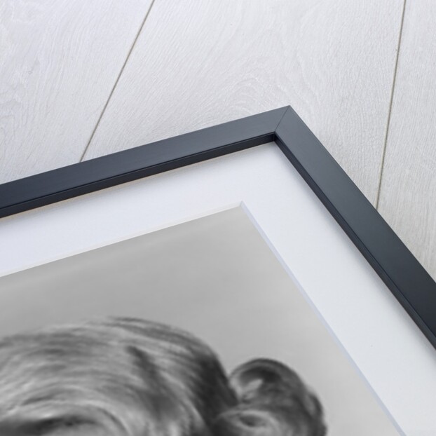 1960s Retro Woman Beer Glass Smile by Anonymous