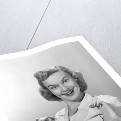 1950s Portrait Of Proud Woman by Anonymous